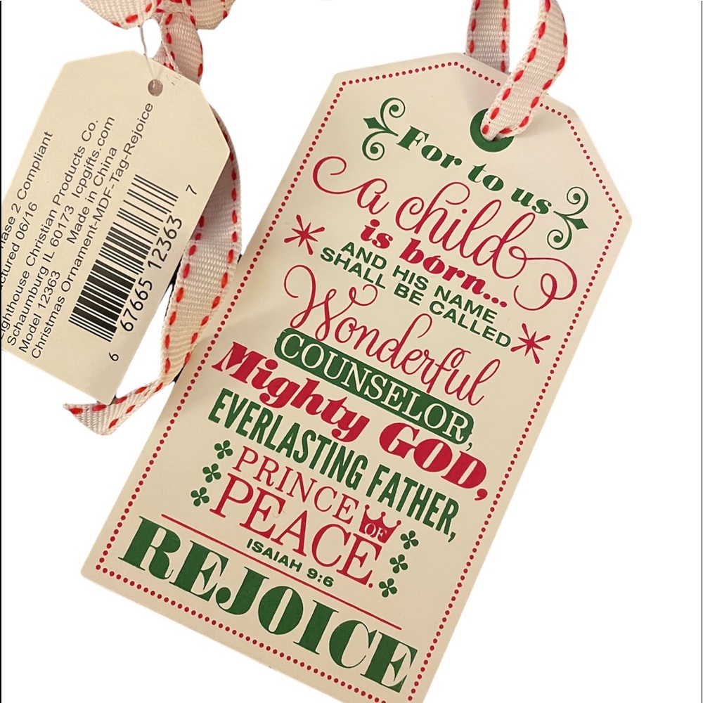 NWT Lighthouse Christian Products Co. Christmas Ornaments 10 for $25